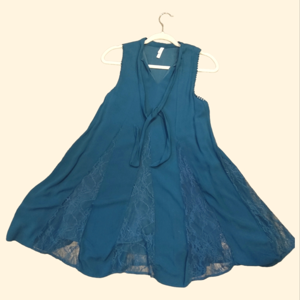 Teal Mini Sundress